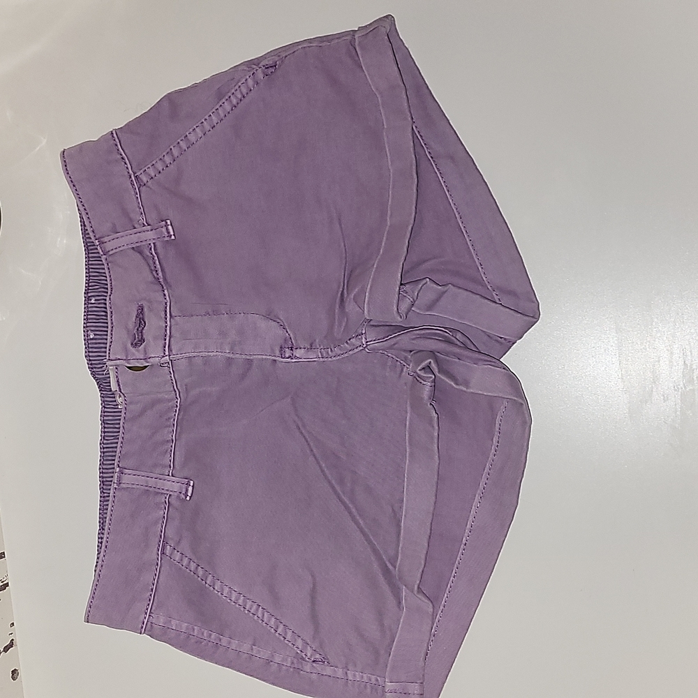 SO Chino shortie shorts in lilac, sz 1